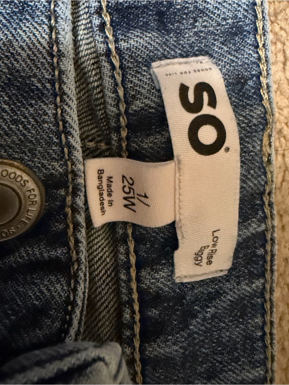 SO Low Rise Jeans - Light Blue Wash